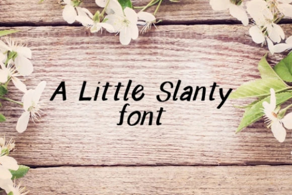 A Little Slanty Font for Stronger Branding