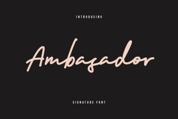 Ambasador Font: Elevate Your Brand Identity