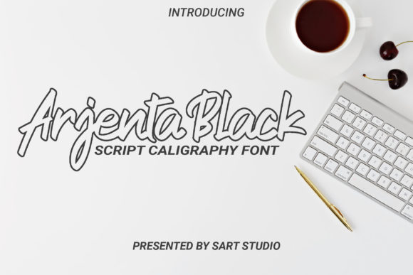 Arjenta Black: A Handwritten Font for Editorial Design