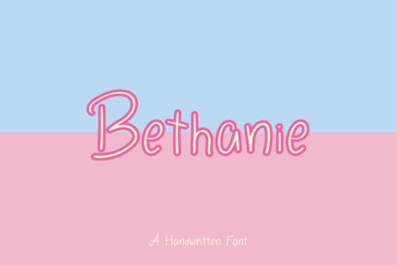 Bethanie: A Charming Handwritten Font for Crafters