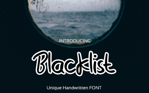 Blacklist Font: A Quirky Handwritten Typeface for Crafters