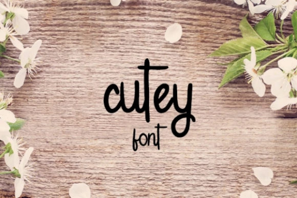 Cutey: A Handwritten Typeface for Modern Editorial Design