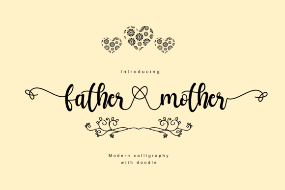 Father Mother: A Sweet Handwritten Font for Makers