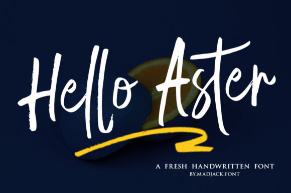 Hello Aster: A Friendly Handwritten Font for Branding