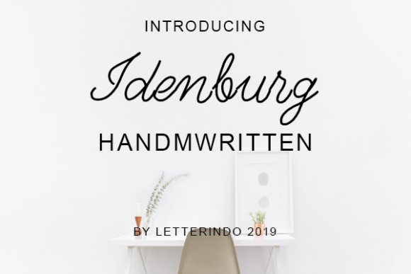 Idenburg: The Handwritten Font for Crafters