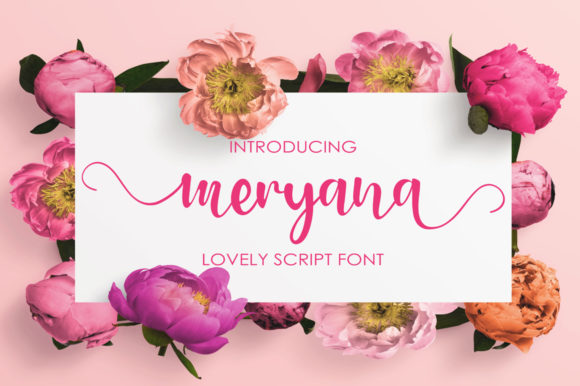 Meryana: A Modern Script Font for Web Design