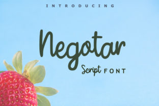 Negotar: A Playful Script Font for Editorial Design
