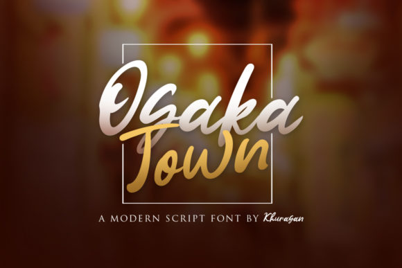Osaka Town: A Script Font for Editorial Grace