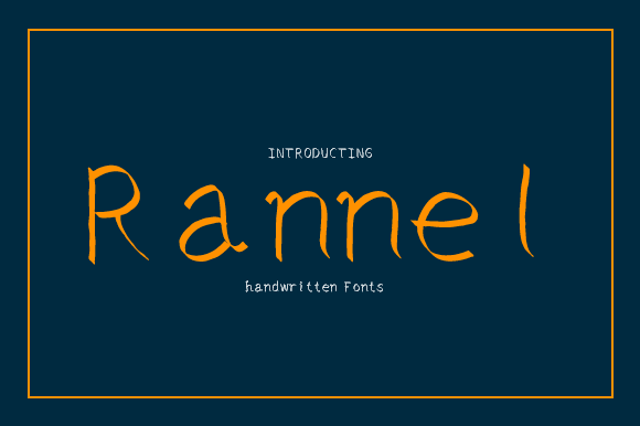 Rannel: A Handwritten Font for Modern Web Design