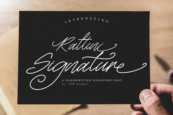 Rattini Signature Font for Makers
