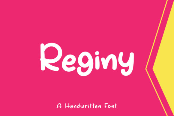 Reginy: A Handwritten Font for Crafters