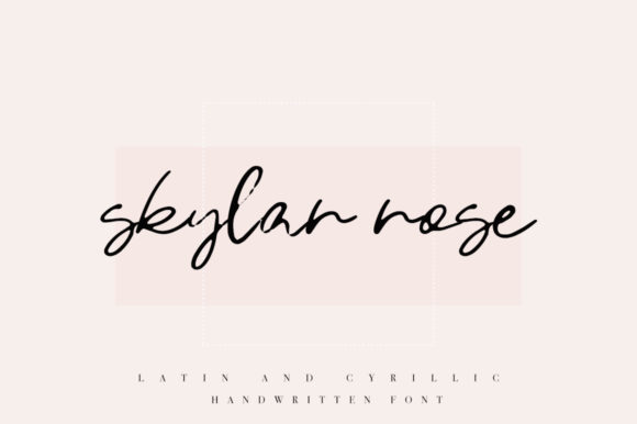 Skylar Rose: A Handwritten Font for Editorial Design