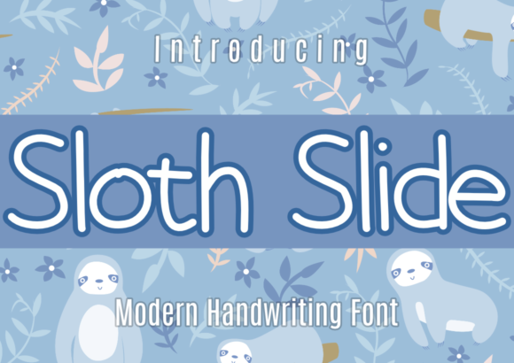 Sloth Slide: A Handwritten Font for Modern Brands