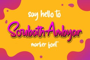 Soubath Ambyar: A Friendly Handwritten Font for Crafters