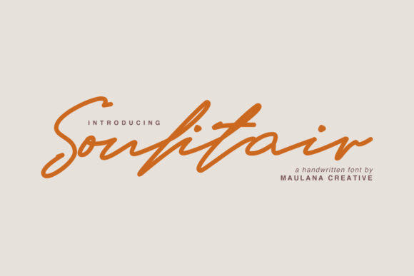 Soulitair: A Premium Handwritten Font for Brand Identity