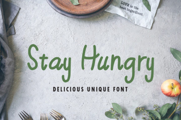 Stay Hungry: The Handwritten Font That Transforms Brand Identity