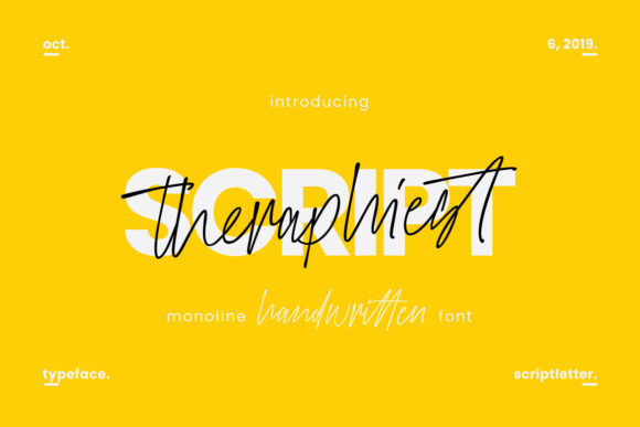 Theraphiest: A Script Font for Polished Brands